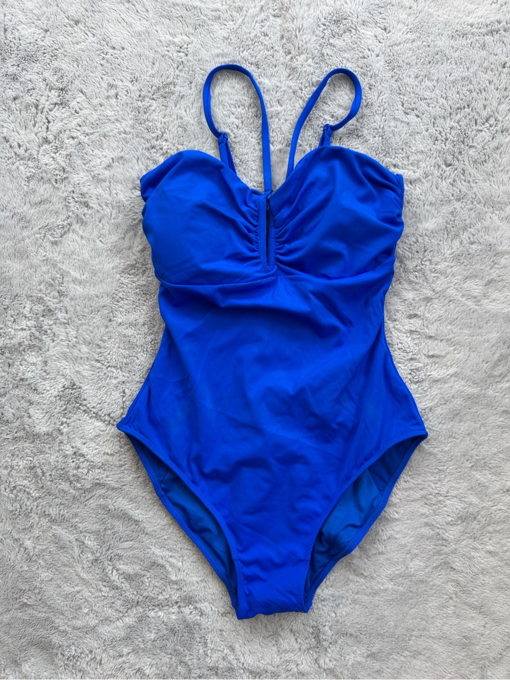 TA3 Converty NWOT Snatched Waist Lace Up Corset Back Swimsuit Sapphire Medium Sh